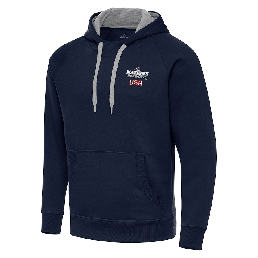 USA Hockey Antigua 2025 4 Nations Face Off Victory Pullover Navy Hoodie