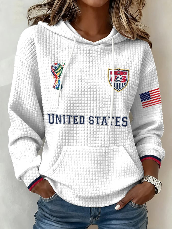 USA Soccer 2026 World Cup Hoodie Women's Game Day Hoodie World Cup FIFA Merchandise Fan Gifts