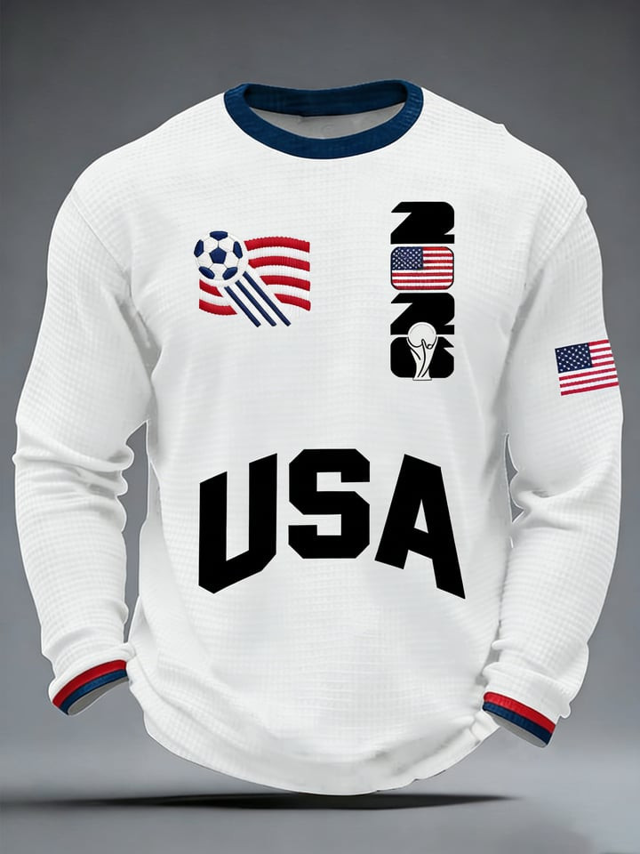 USA Soccer World Cup 2026 Long Sleeve Shirt Men's Game Day FIFA Merch Gift For USA Supporters
