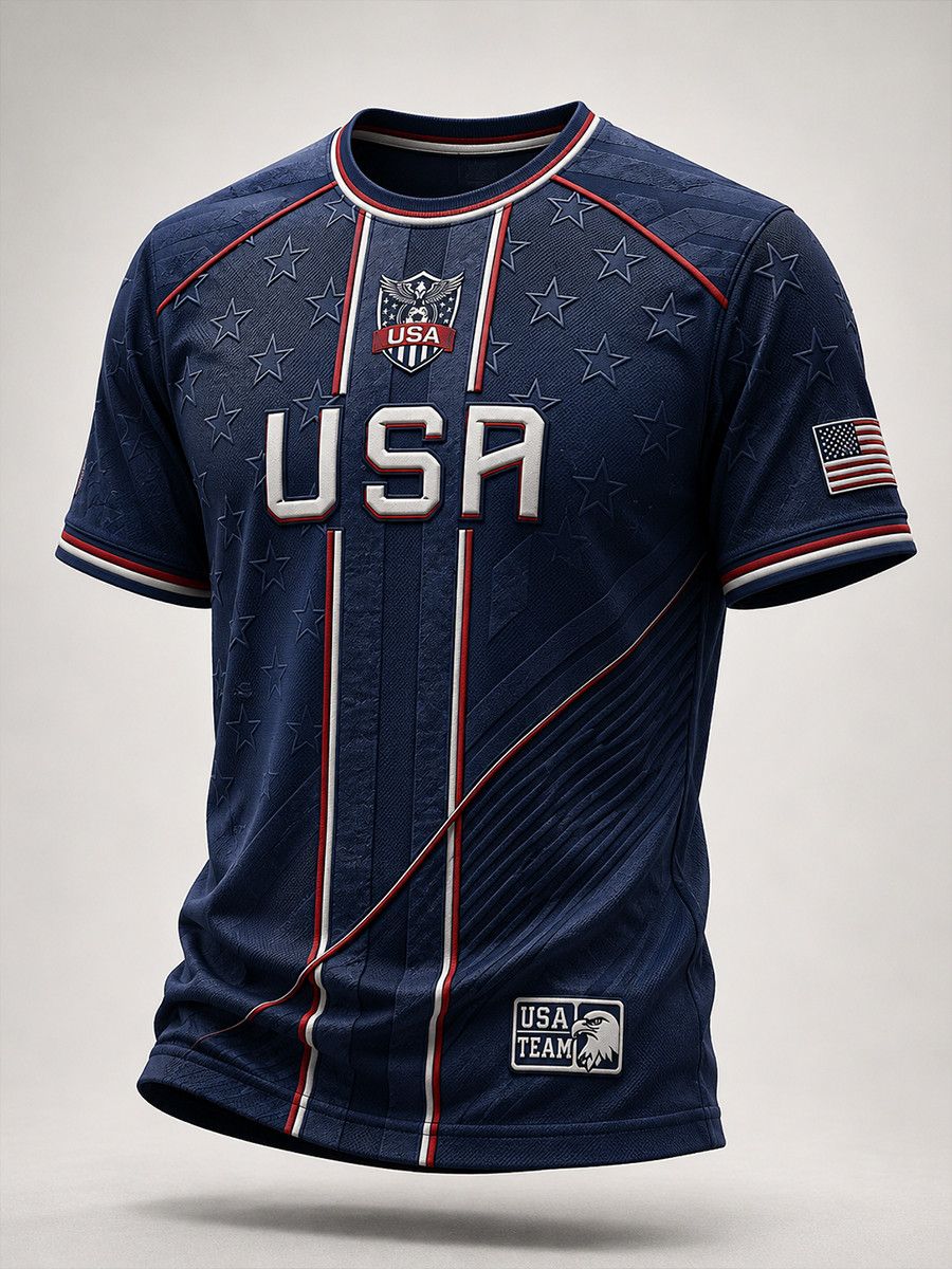 USA World Cup 2026 Shirt Men's Match Day Clothing FIFA Merch Best Gift For Soccer Lovers
