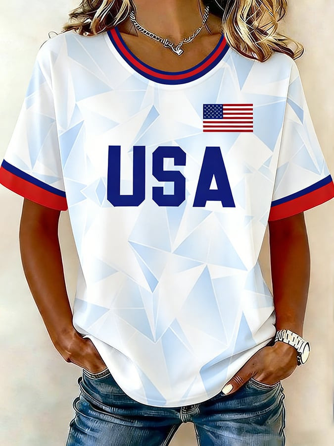USA World Cup 2026 Soccer T-Shirt Women's Game Day Shirts Soccer Lovers Gifts