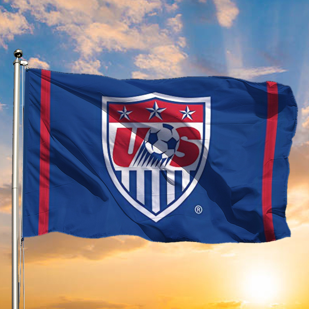 USA World Cup Flag 2026 US Soccer World Champions Flag Outdoor Decor USMNT Merch Fan Gifts
