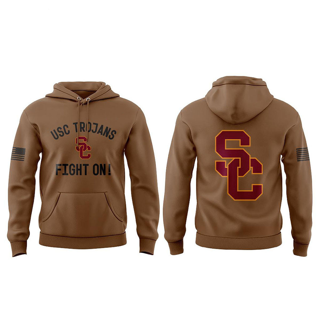 USC Trojans 2026 Military Appreciation Hoodie Fight On Hoodie USC Trojans Merch Fan Apparel