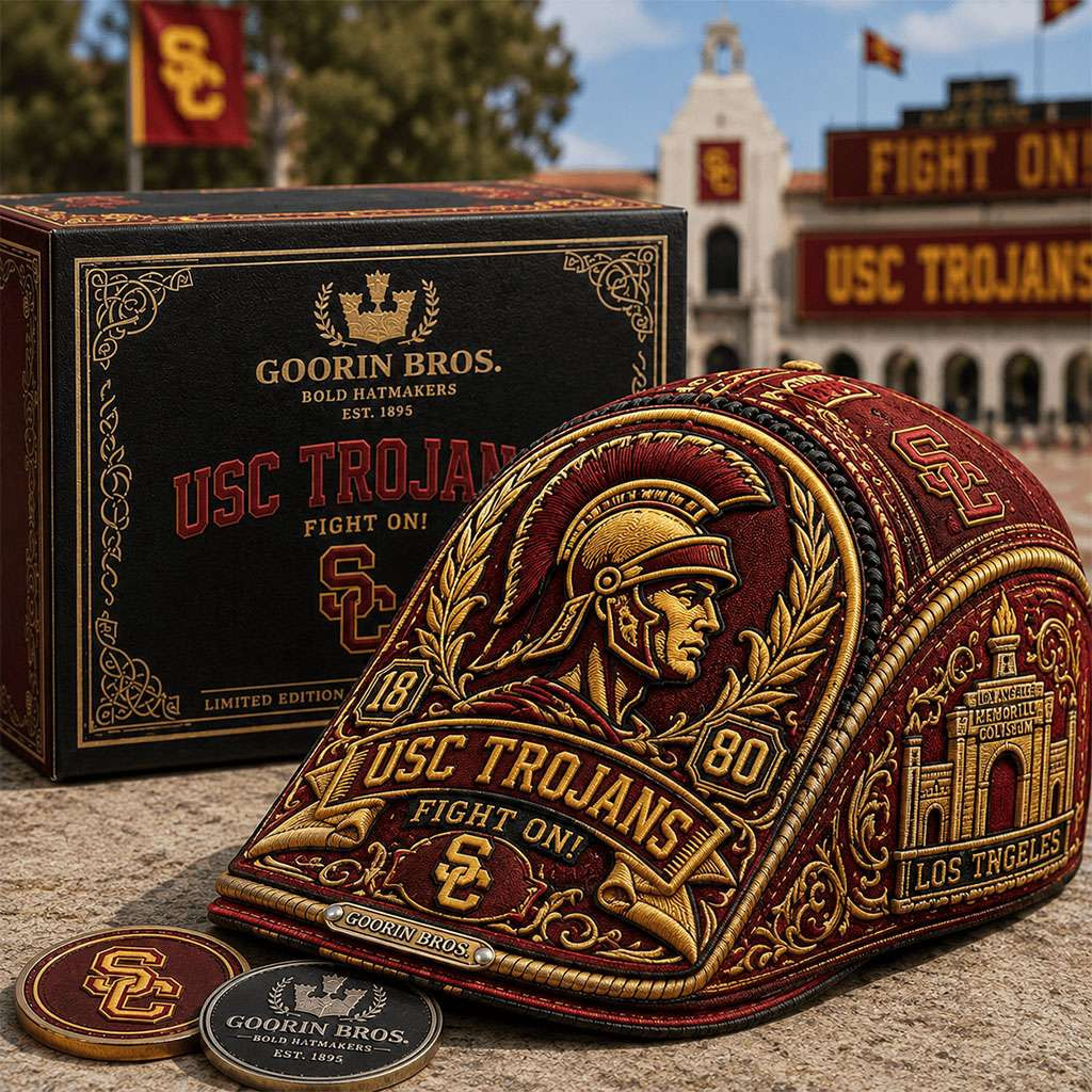 USC Trojans Fight On Jeff Hat USC Trojans Merch Best Birthday Gift For Husband