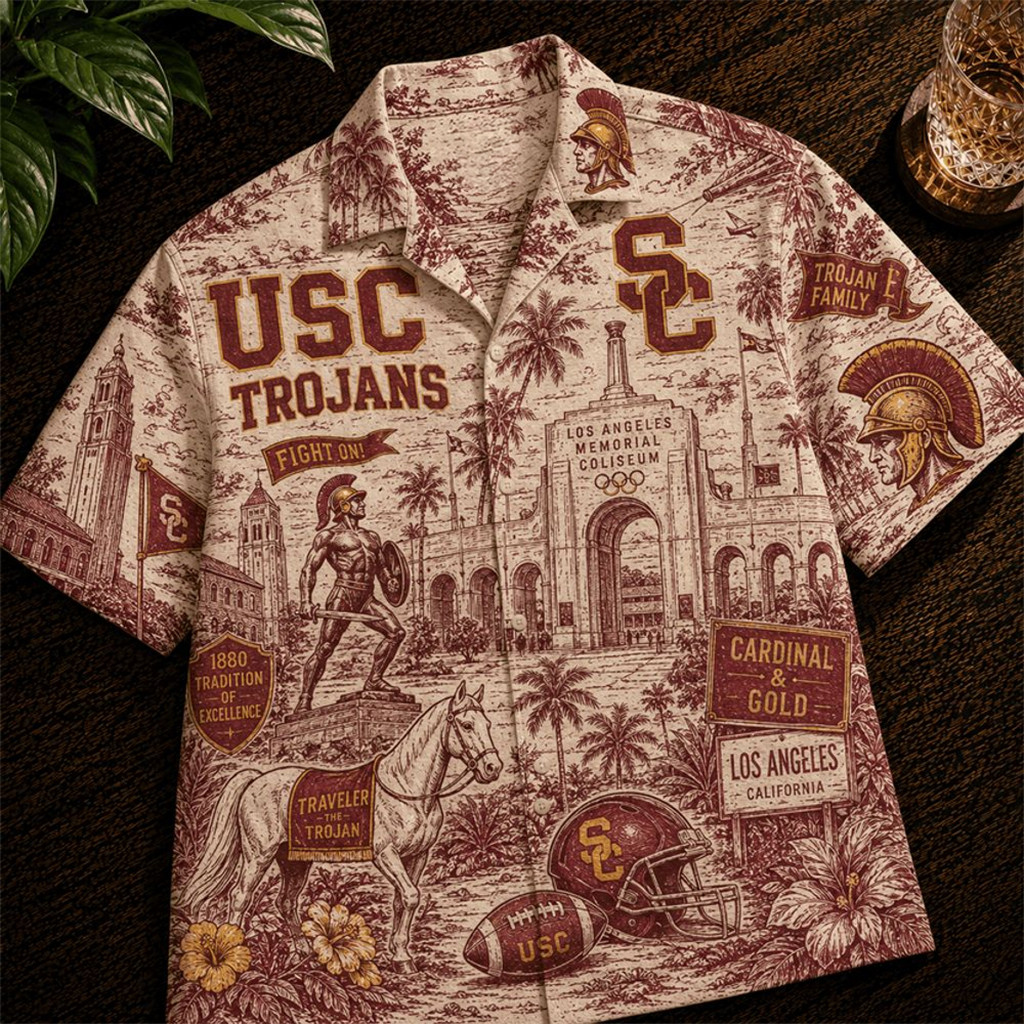 USC Trojans Football 2026 Hawaiian Shirt USC Trojans Merch Best Birthday Gift For Husband