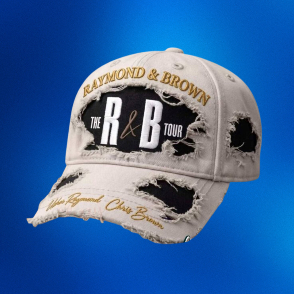 Usher Raymond And Chris Brown The R And B Tour 2026 Distressed Hat Gifts For Music Lovers