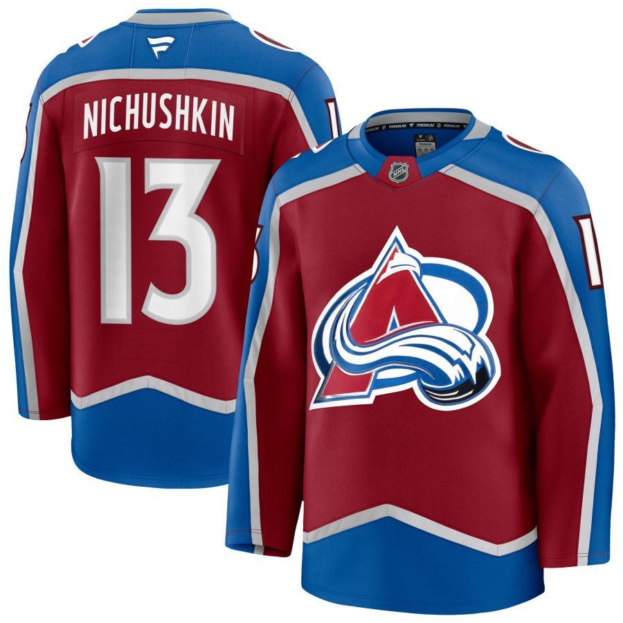 Valeri Nichushkin Colorado Avalanche 2025 Burgundy Home Premium Jersey 1 Valeri Nichushkin Colorado Avalanche 2025 Burgundy Home Premium Jersey