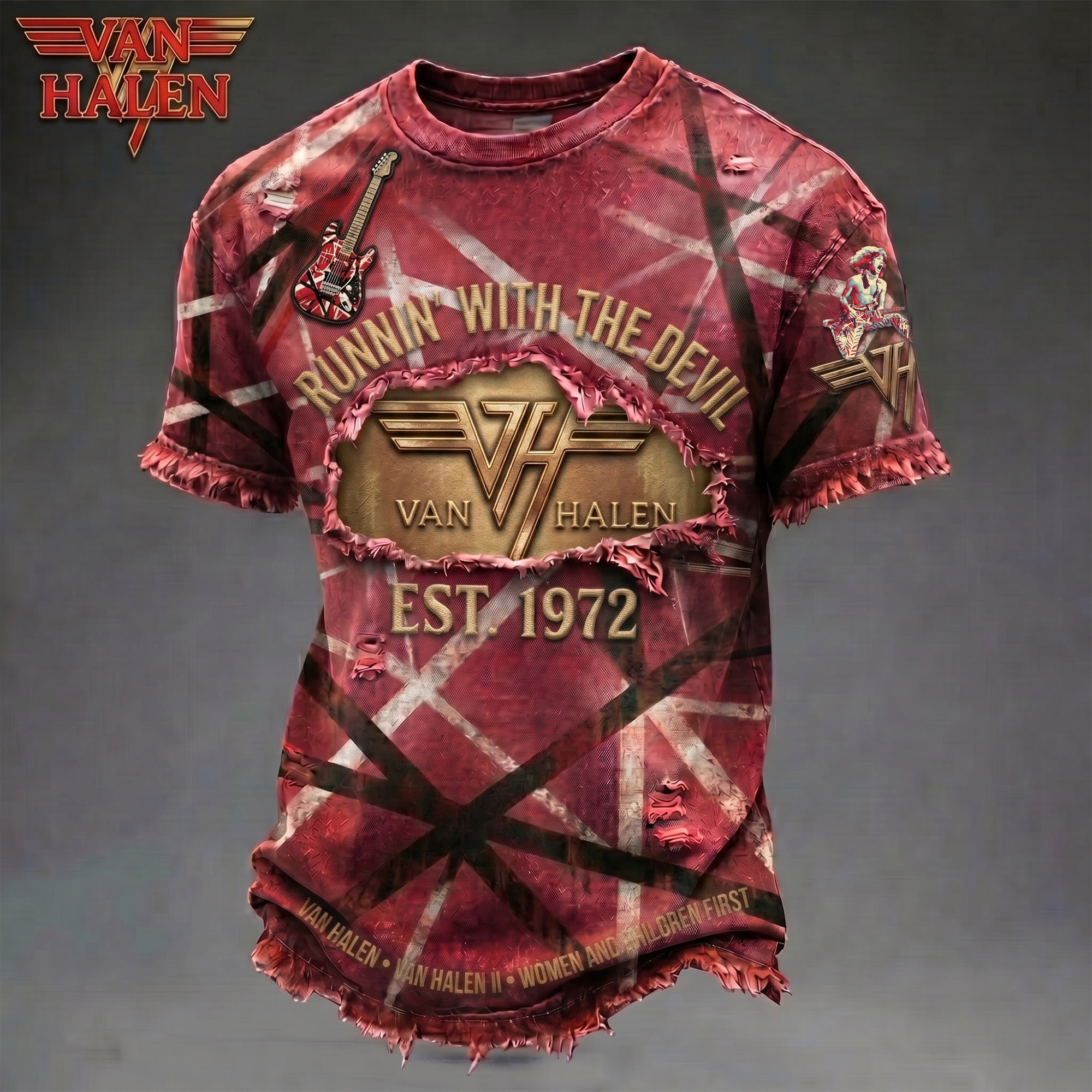 Van Halen Runnin With The Devil T-Shirt 2026 Van Halen Merch Gifts For Rock Music Lovers