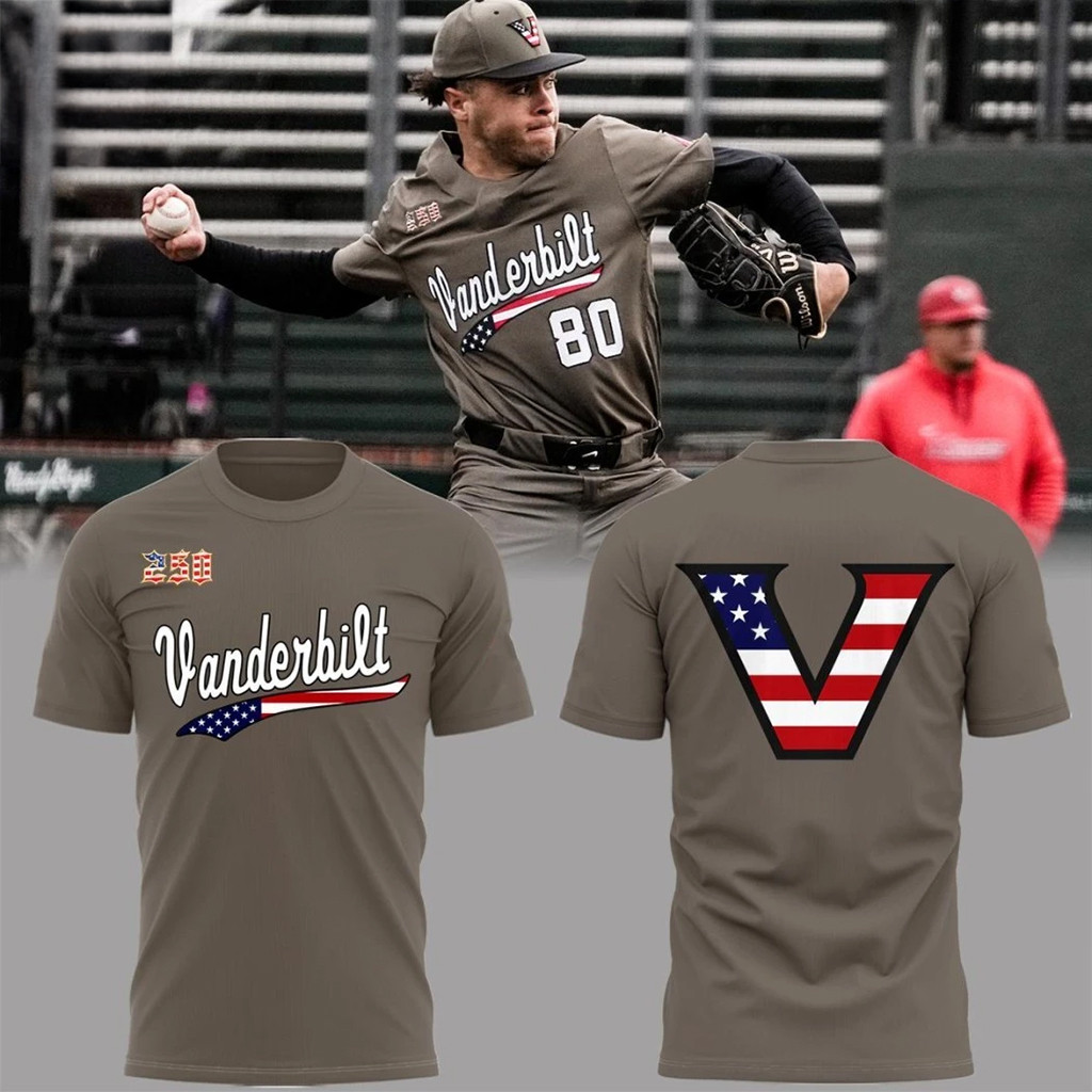 Vanderbilt Commodores Salute To Service Logo Two Sided T-Shirt Great Gifts For Dad