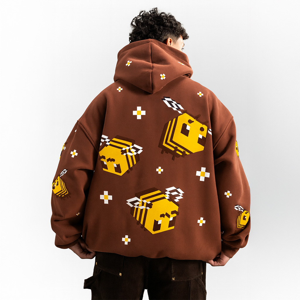 Very Cool X Minecraft Merch Bee Hoodie Best Gifts For Boyfriend - Image 2