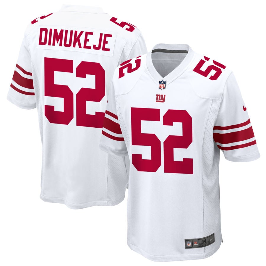 Victor Dimukeje New York Giants 2025 Game Jersey - White