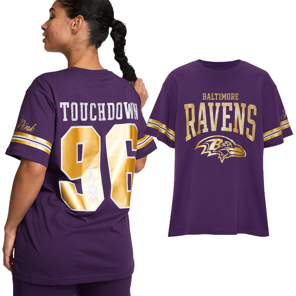 Victoria Secret NFL Merch 2026 Baltimore Ravens Campus Shirt Best Gift For Football Fans