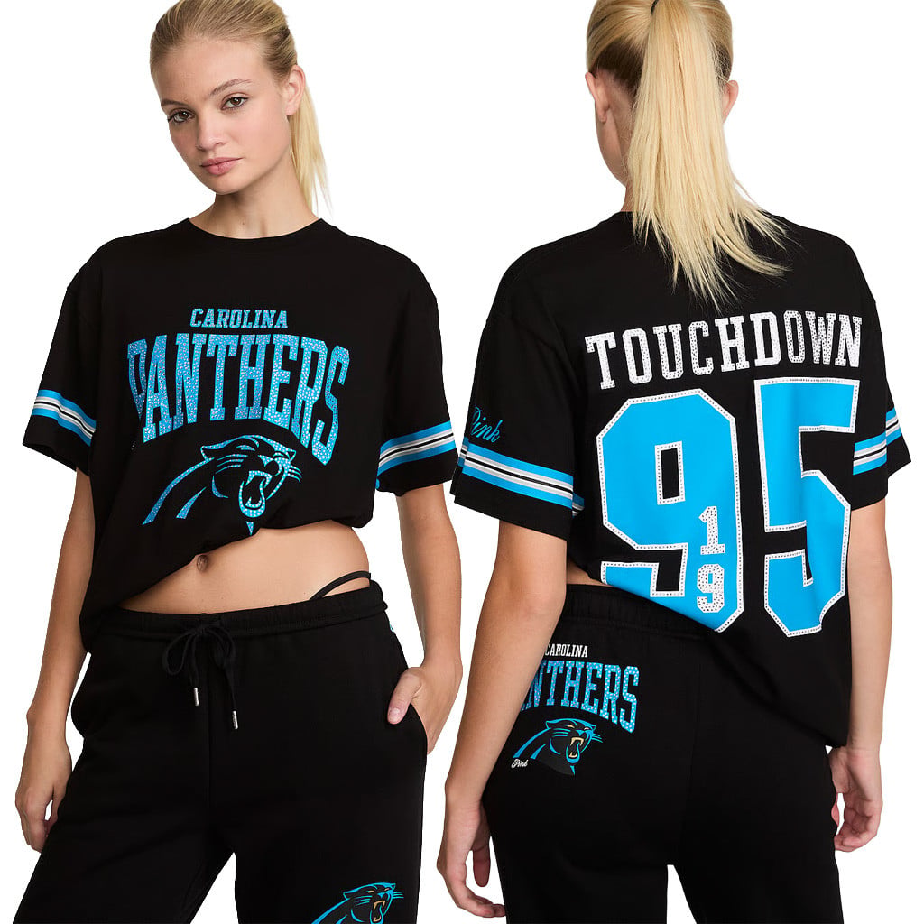 Victoria Secret NFL Merch 2026 Carolina Panthers Campus Shirt Panthers Merch Sister Gifts