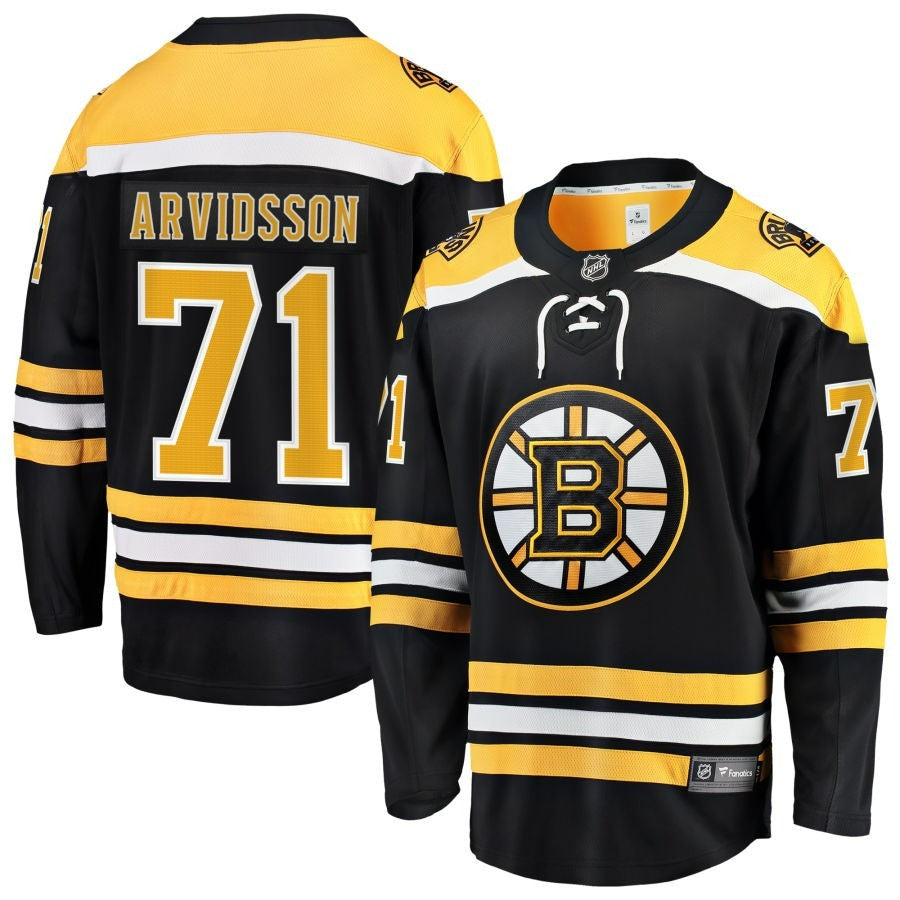 Viktor Arvidsson Boston Bruins 2025 Home Breakaway Jersey - Black 1 Viktor Arvidsson Boston Bruins 2025 Home Breakaway Jersey - Black
