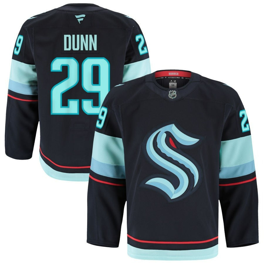 Vince Dunn Seattle Kraken 2025 Home Premium Jersey - Blue 1 Vince Dunn Seattle Kraken 2025 Home Premium Jersey - Blue