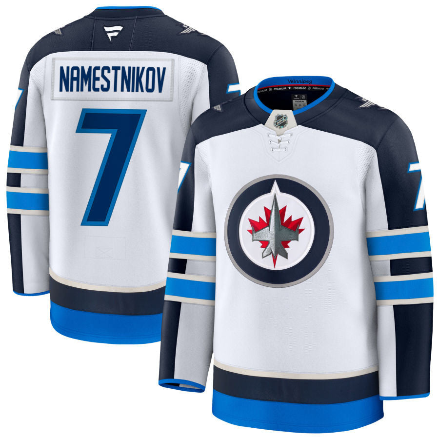 Vladislav Namestnikov Winnipeg Jets 2025 Away Jersey - White 1 Vladislav Namestnikov Winnipeg Jets 2025 Away Jersey - White