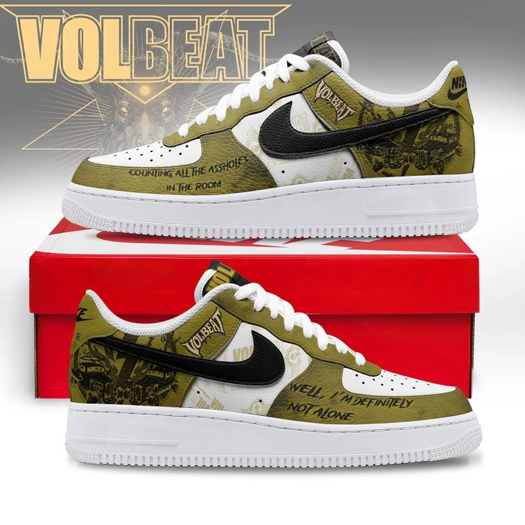 Volbeat Still CountingOlive Green Rock Band Graphic Shoes Volbeat Merch Rock Fan Gifts