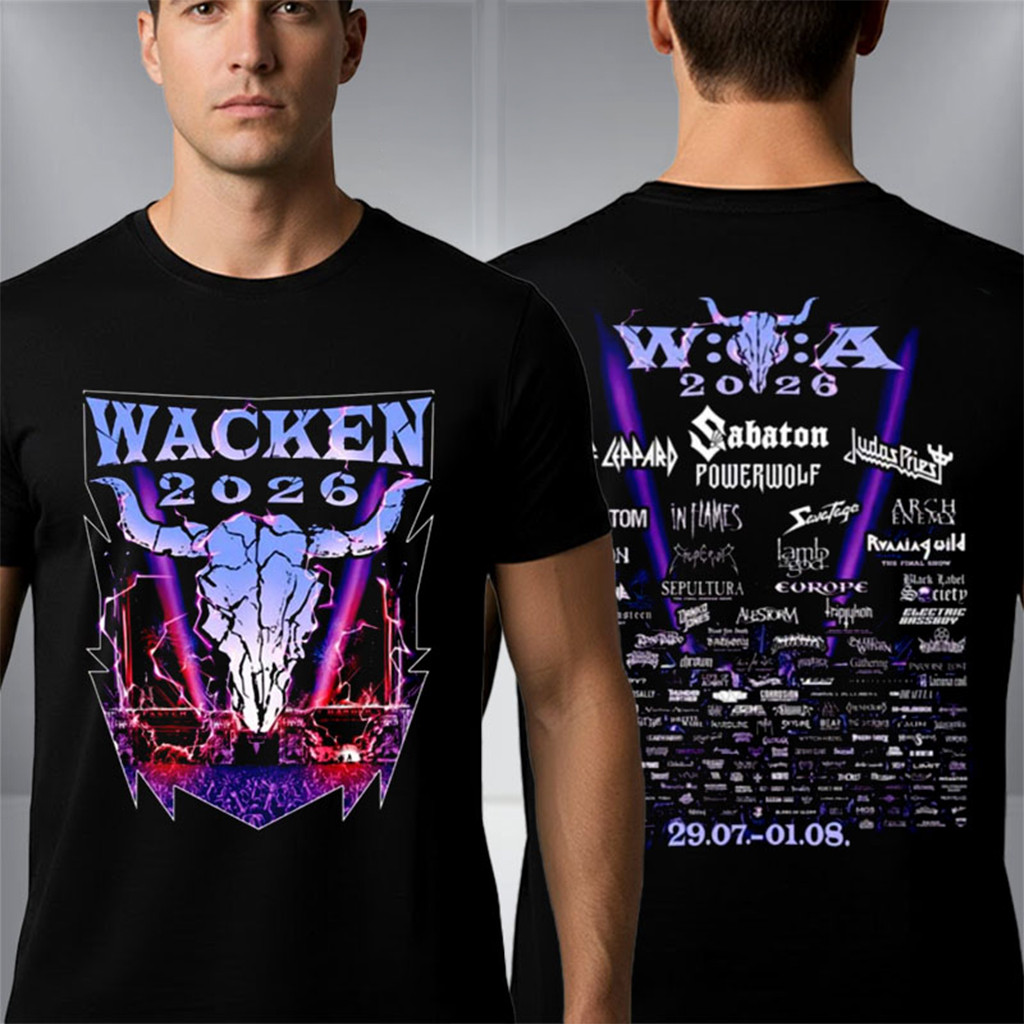 Wacken Music Festival 2026 Merch Electric Line Up T-Shirt Present For Music Lovers