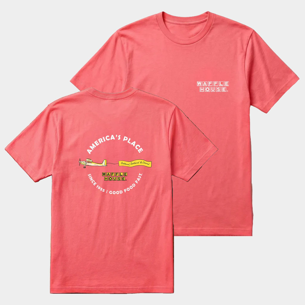 Waffle House Merch 2026 Waffle House Summer Plane T-Shirt Father In Law Gifts Dad's Day