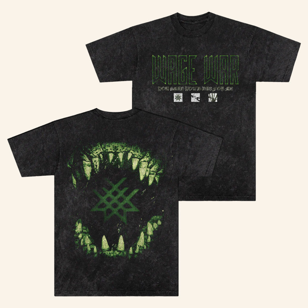 Wage War Band Merch Die For Me Gator T-Shirt Gifts For Fans