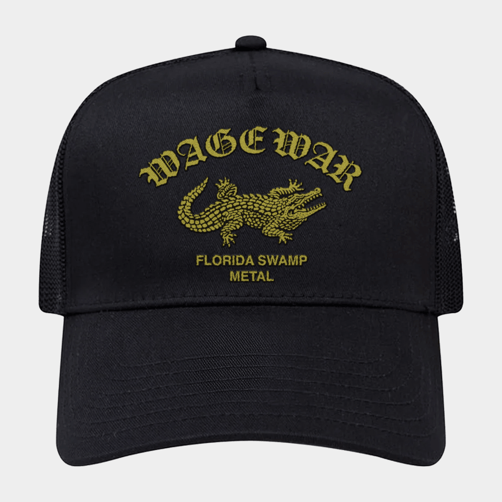 Wage War Merch 2026 Florida Swamp Metal Trucker Hat Gift Ideas For Music Lovers
