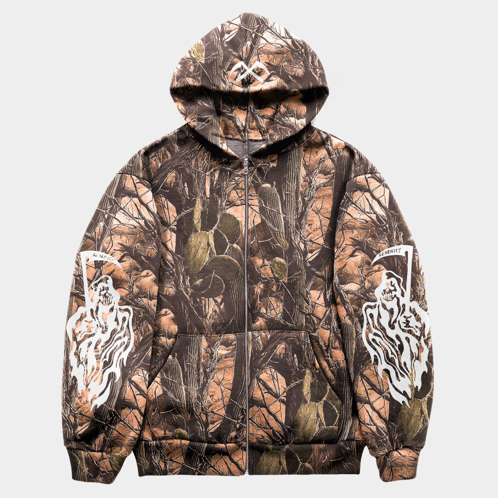 Warren Lotas Merch 2026 Serenity Reaper Zip Hoodie Cactus Camo Best Gifts For BFF