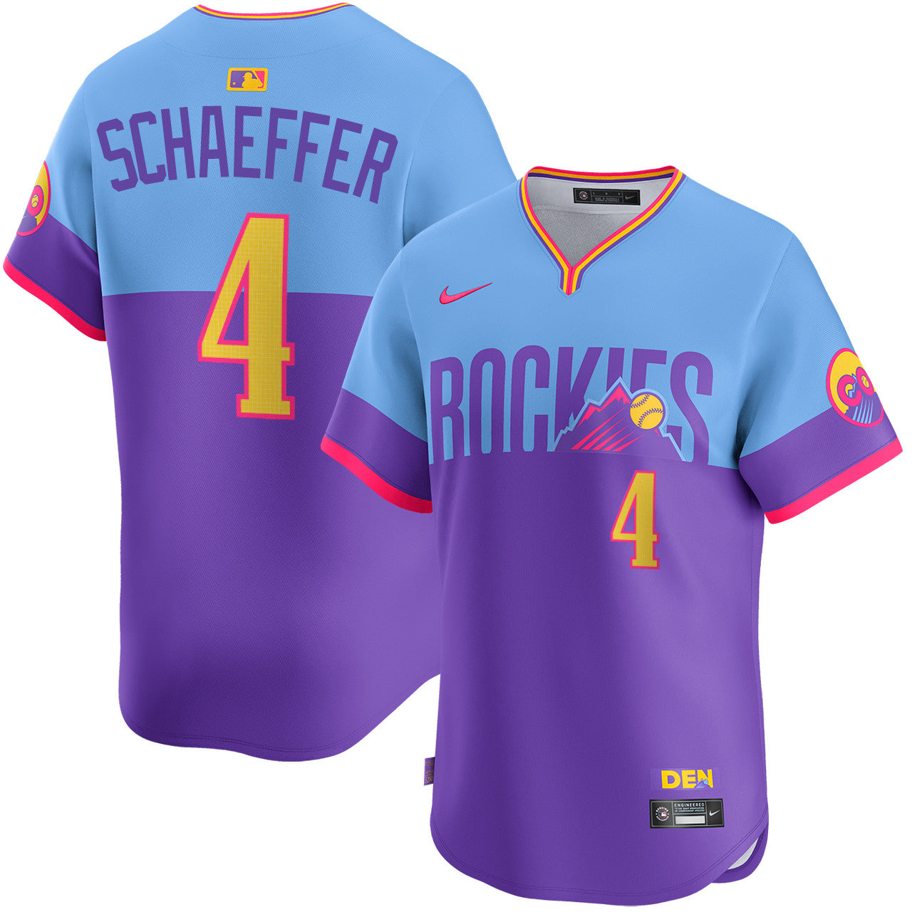 Warren Schaeffer Colorado Rockies City Connect Limited Jersey - Purple