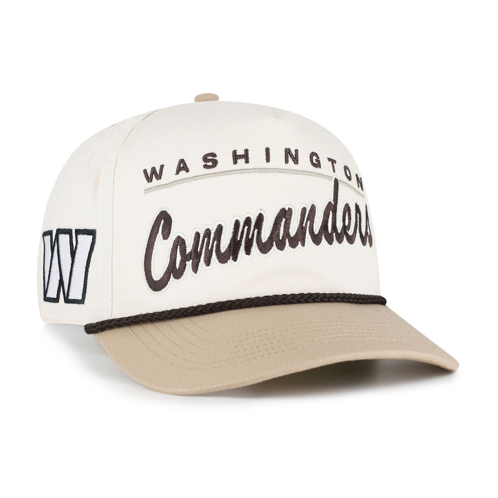 Washington Commanders Merch - Men's '47 Natural Tan Neutral Terrain Hitch Rope Adjustable Hat - Football Fan Gear