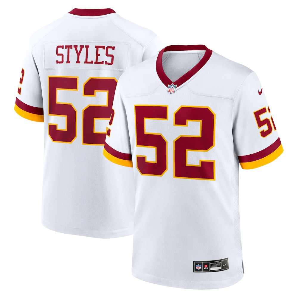 Washington Commanders Merch - Men's Sonny Styles Game Super Bowl Era Jersey, White - Football Fan Gear