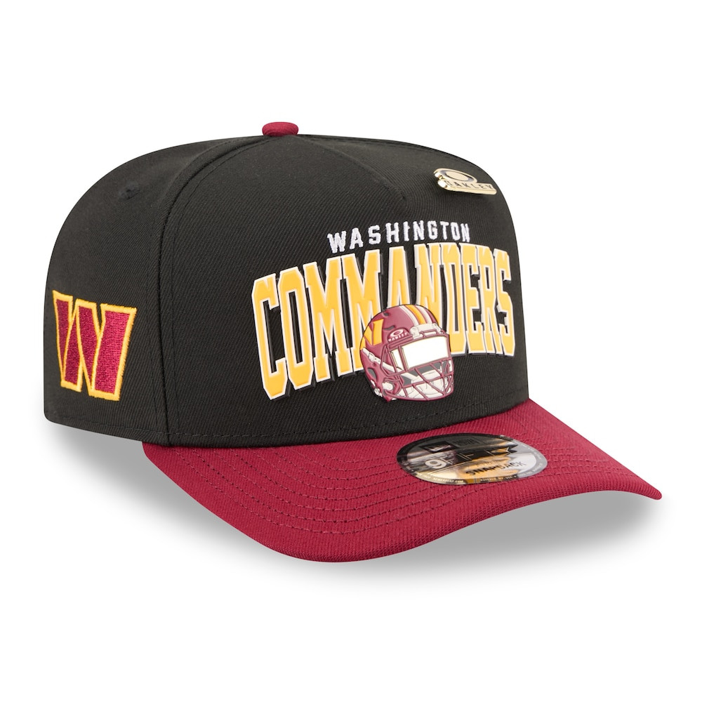 Washington Commanders Merch - Men's x Oakley 9FIFTY A-Frame Snapback Hat, Black - New Era - Best Presents For Football Fans