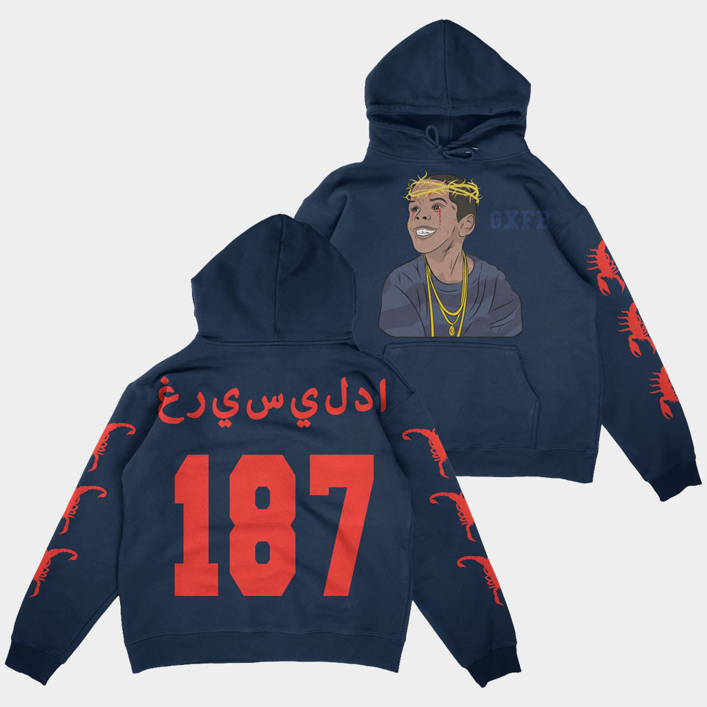 Westside Gunn Blientele Merch 2026 FLYGOD 10 Year Anniversary Hoodie Navy Gifts For Rap Lovers