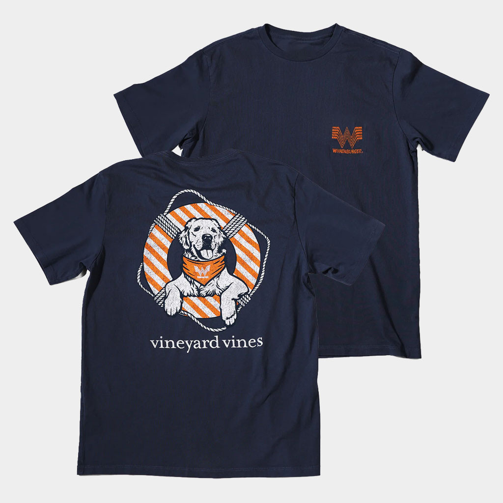Whataburger Merch 2026 Vineyard Vines X Whataburger Dog T-Shirt Present For Husband