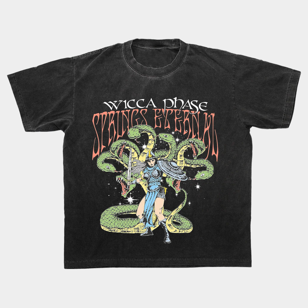 Wicca Phase Springs Eternal Merch 2026 Mystic Protector Wash T-Shirt Gifts For Music Lovers