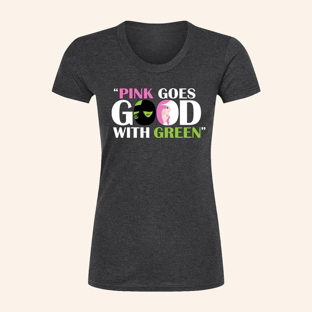 Wicked The Musical Merch Wicked Pink Green T-Shirt Gift For Girlfriend