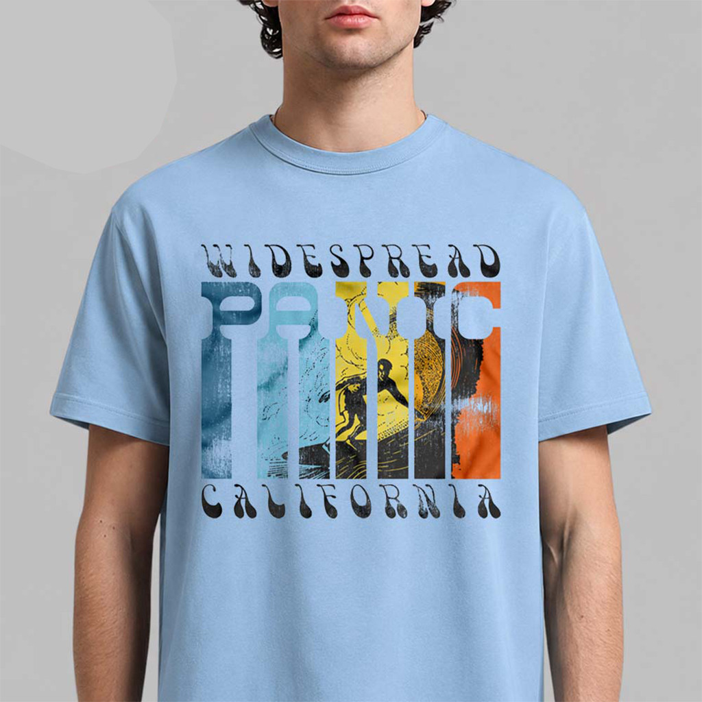 Widespread Panic California 2026 Merch Surfing T-Shirt Widespread Panic Merch Rock Fan Gifts