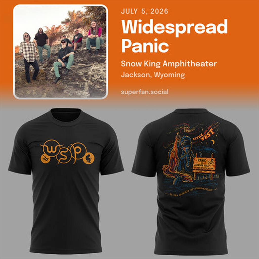 Widespread Panic Concert At The Snow King Amphitheater 2026 T-Shirt Widespread Panic Merch