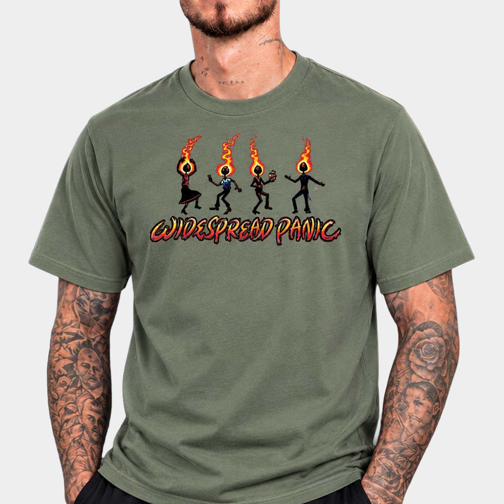 Widespread Panic Merch 2026 Wilmington NC Match Heads T-Shirt Widespread Panic Tour Merch