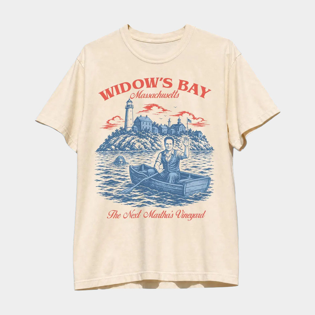 Widow's Bay Merch 2026 Widow's Bay Travel T-Shirt Funny Retro TV Graphic Shirt Gift For Fans