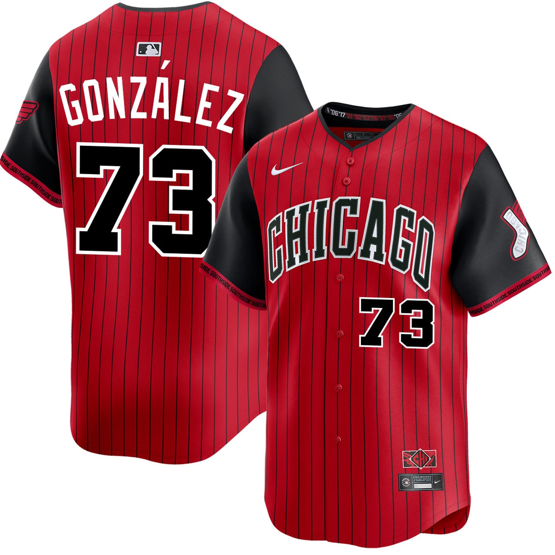 Wikelman Gonzalez Chicago White Sox 2025 City Connect Limited Jersey - Red/Black