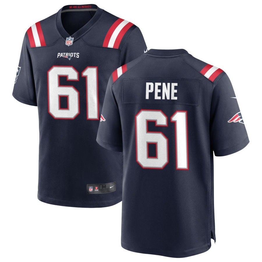 Wilfried Pene New England Patriots 2025 Game Jersey - Navy