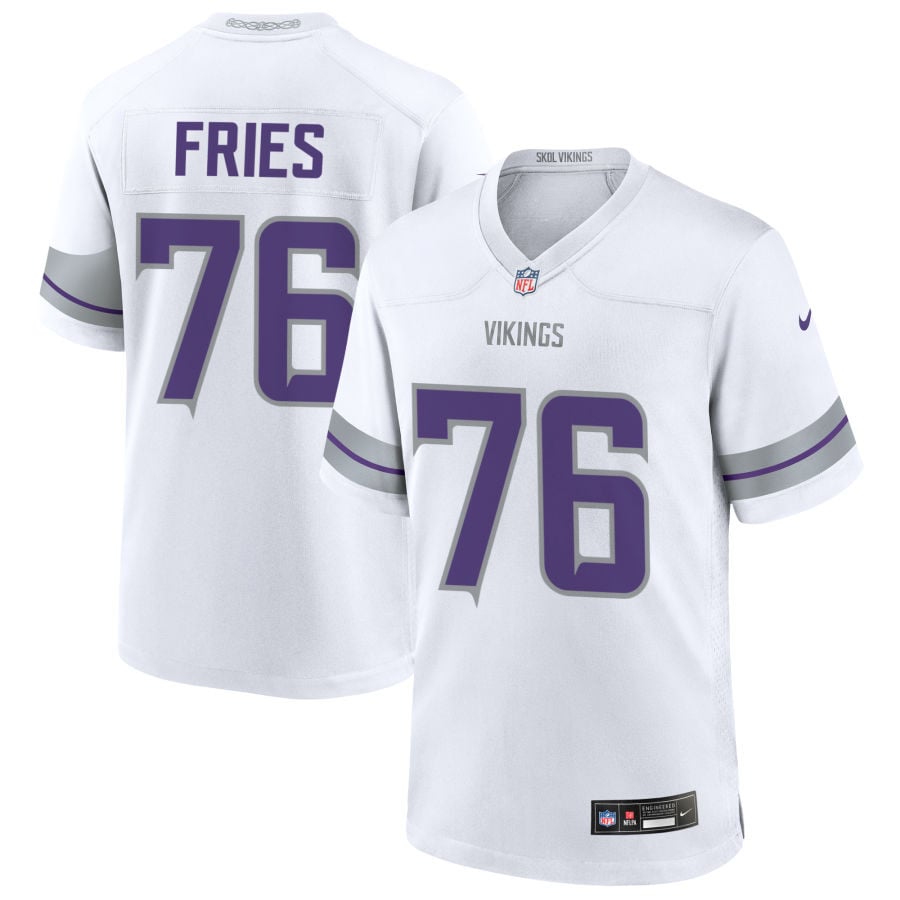 Will Fries Minnesota Vikings 2025 Alternate Game Jersey - White