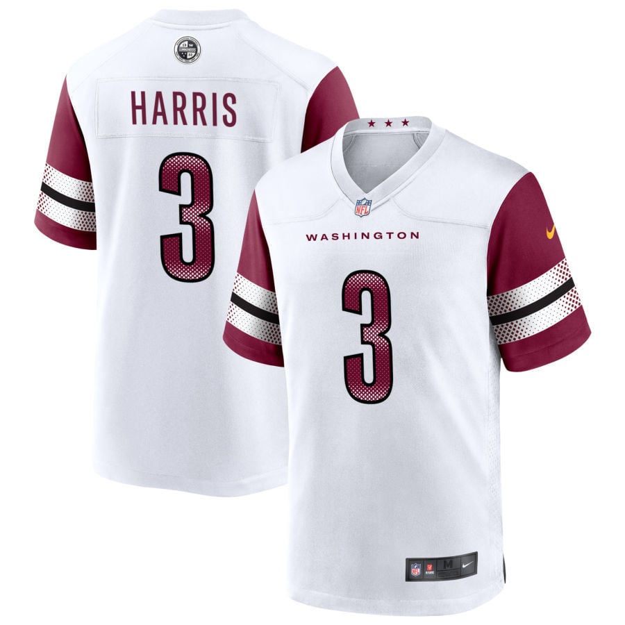 Will Harris Washington Commanders 2025 Game Player Jersey - White