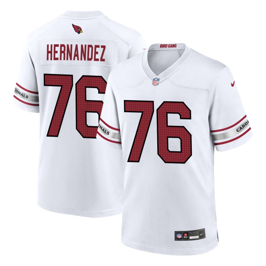 Will Hernandez Arizona Cardinals 2025 Game Jersey - White