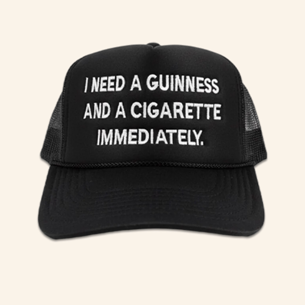 Will Mahony Merch Guinness Embroidered Trucker Hat Birthday Gift For Husband