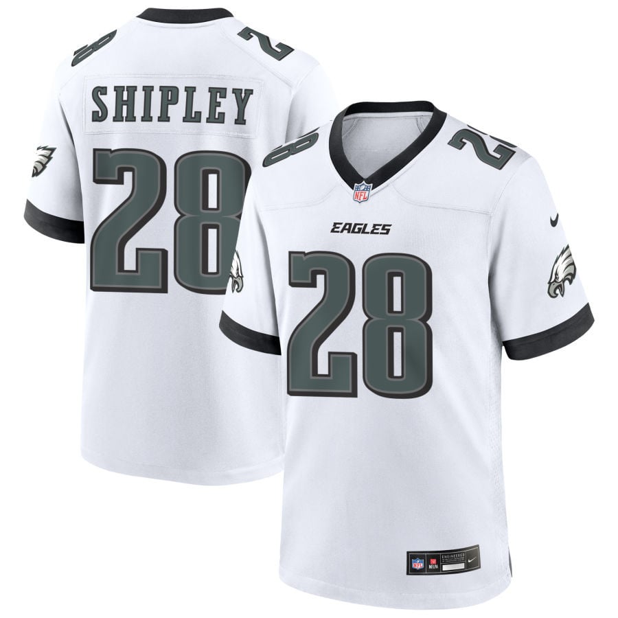 Will Shipley Philadelphia Eagles 2025 Game Jersey - White