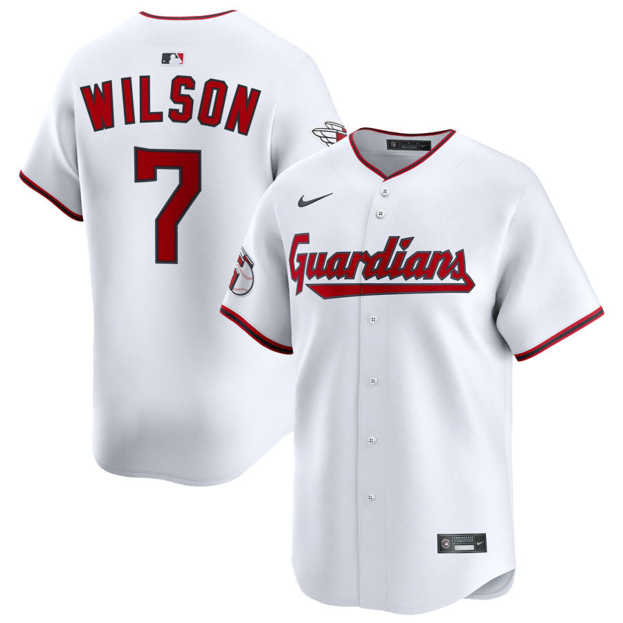 Will Wilson Cleveland Guardians 2025 Home Limited Jersey - White