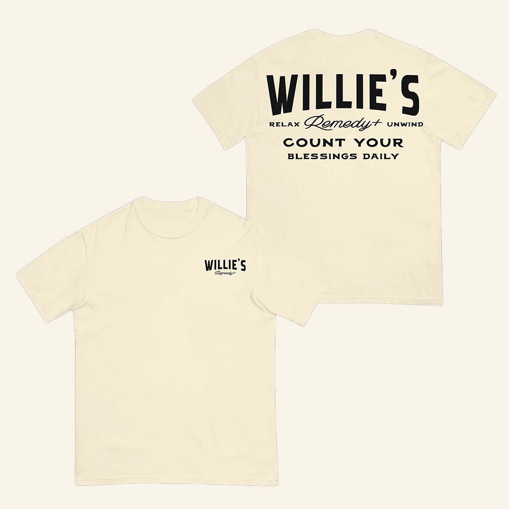 Willie’s Remedy Merch Count Your Blessings T-Shirt Great Gifts For Her