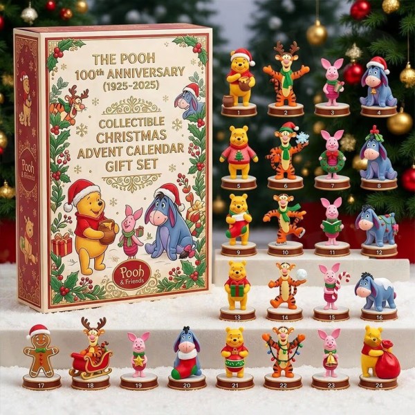 Winnie The Pooh 100Th Anniversary Christmas Advent Calendar 2026 Winnie The Pooh Merch Decor - Image 2