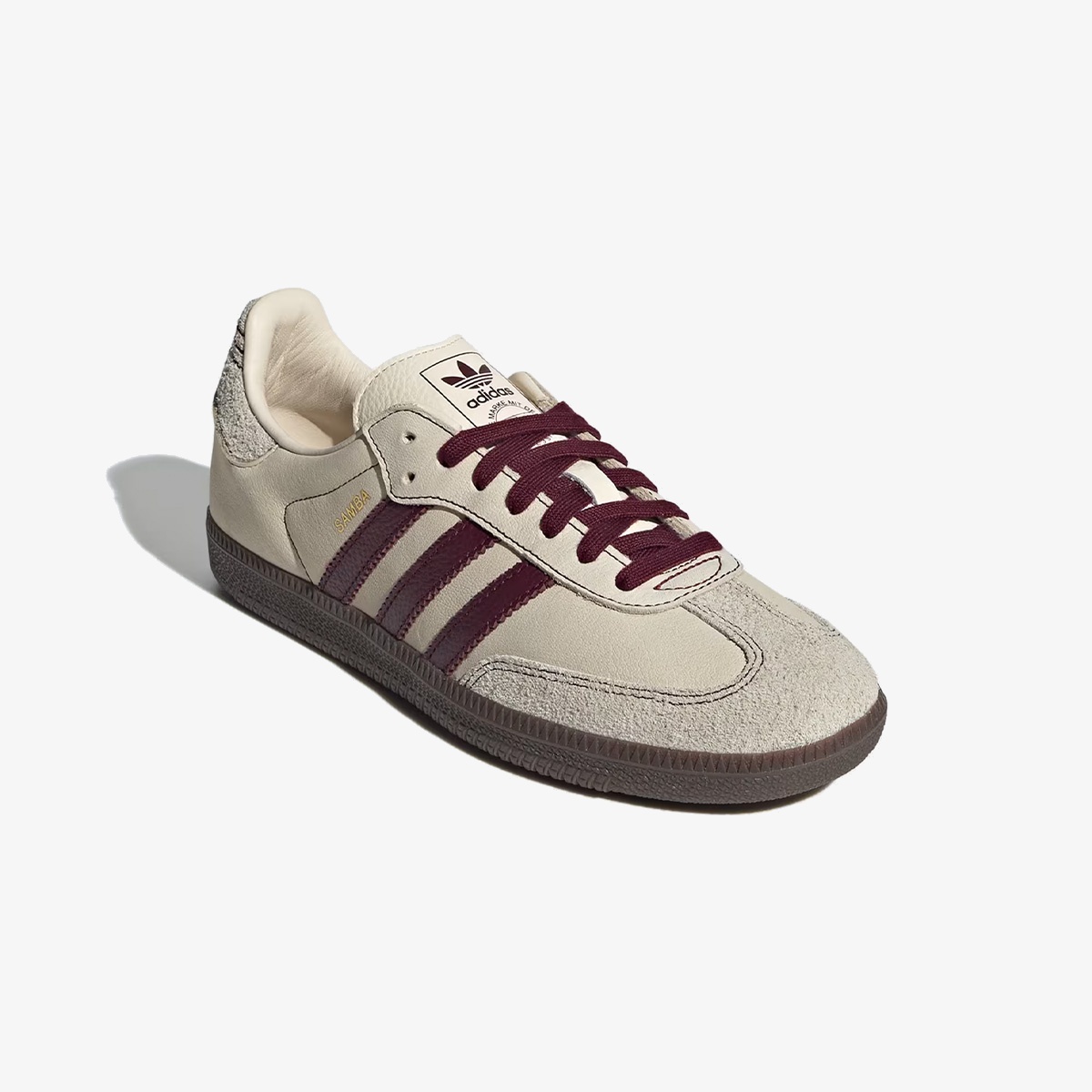 Wmns Adidas Samba OG 'Wonder White Maroon' - Image 4