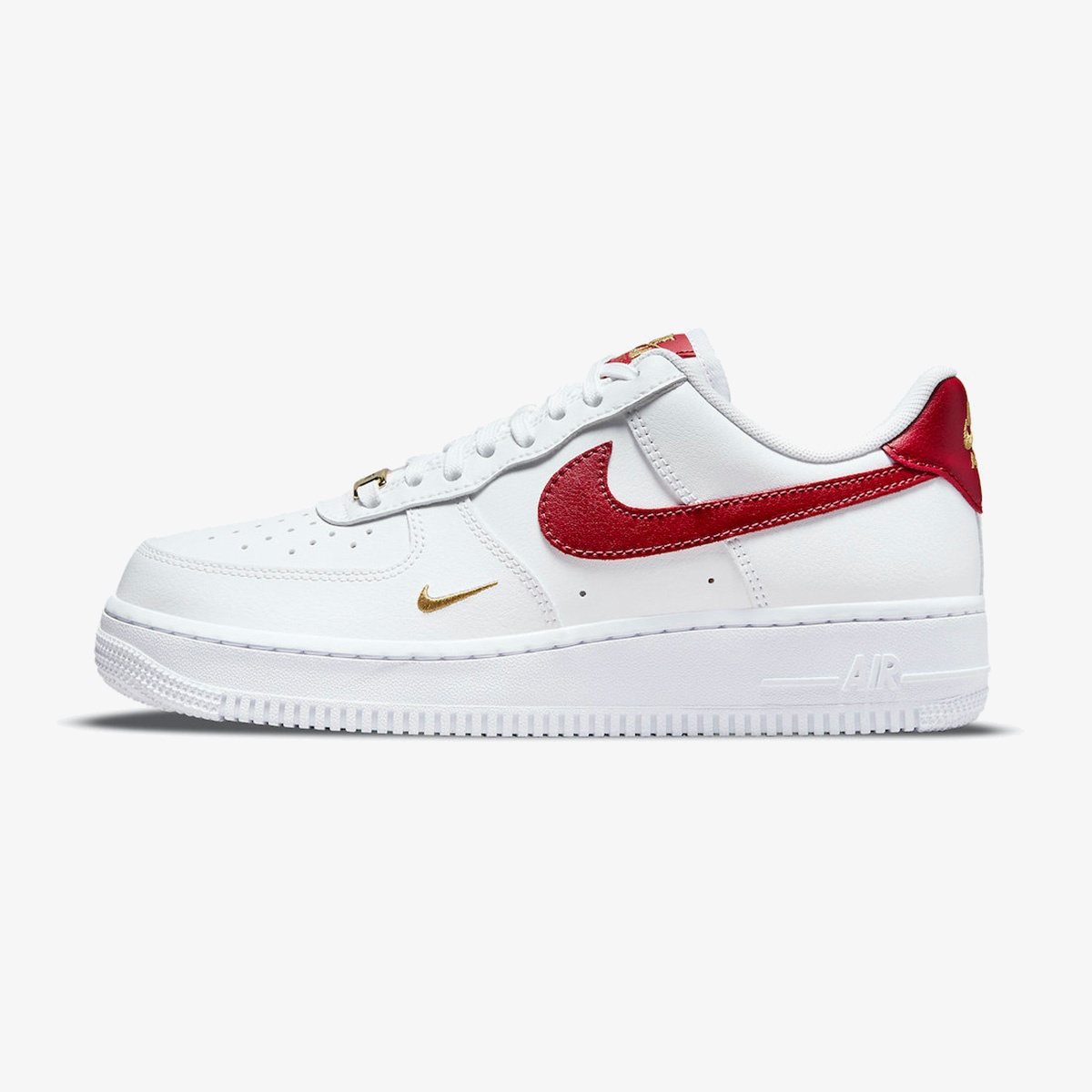 Wmns Nike Air Force 1 Essential Low 'White Gym Red'